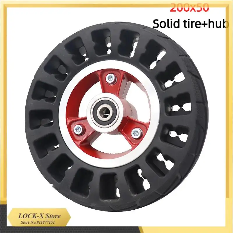 

Высококачественные цельные шины 200x50 для электровелосипедов и скутеров, взрывозащищенные, 8-дюймовые, с отверстиями типа «пчелиный сот»