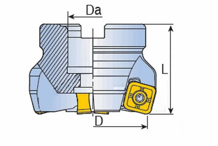 TFM75SN-8160-40R-12       Face Milling Cutter   Face Milling Cutter Head   Milling Face Cutter