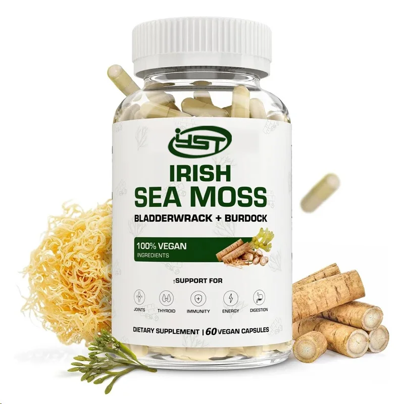 

Seaweed Capsules | Immune Seaweed Supplement for Lung Detoxification, Energy, Bone and Joint Support 60 Vegetarian Capsules