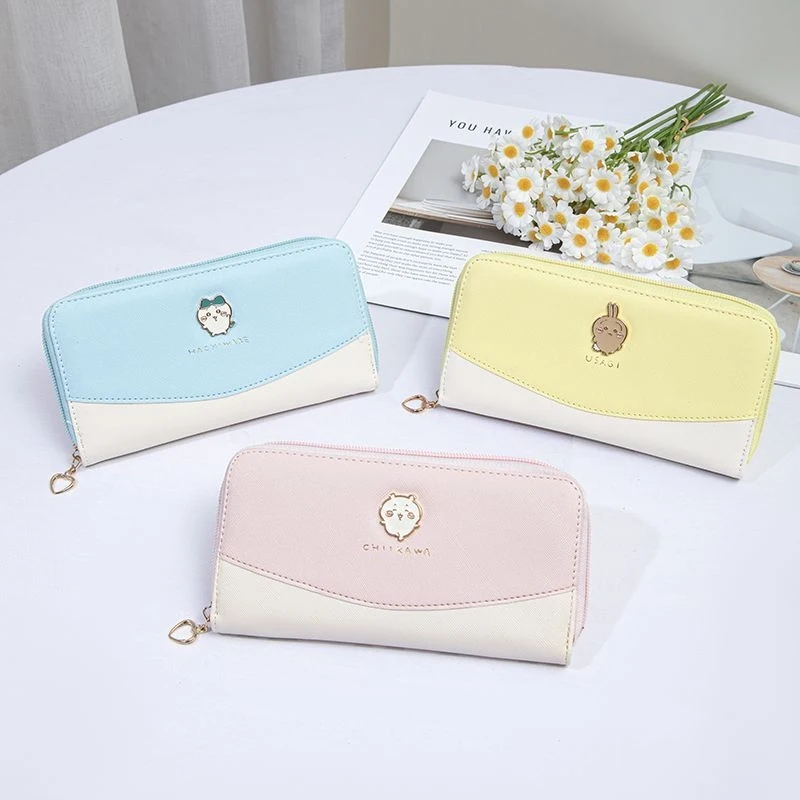 

Kawaii Chiikawa Mini Wallet Cute Hachiware Usagi Cartoon Clutch Purse With Card Holder Coin Pocket For Girls Teens Students Gift