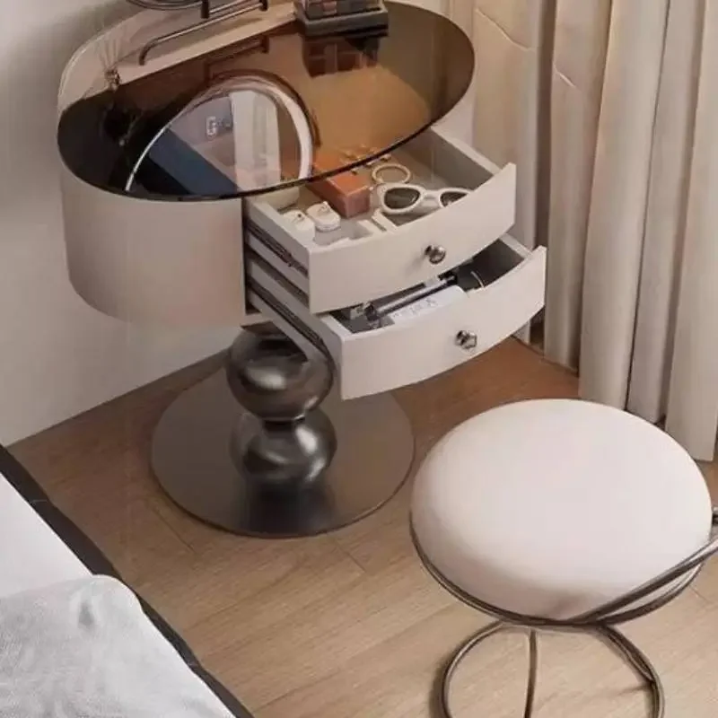 Nordic Hidden Vanity Table Dest Black European Corner White Dressing Table Modern Saving Make Up Tafel Furnitures For Bedroom