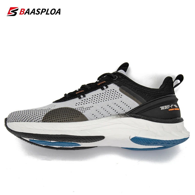 2023 New Men\'s Running Sneakers Lightweight and Comfortable Male Walking Shoes Fashion Brand Baasploa Casual Shoes