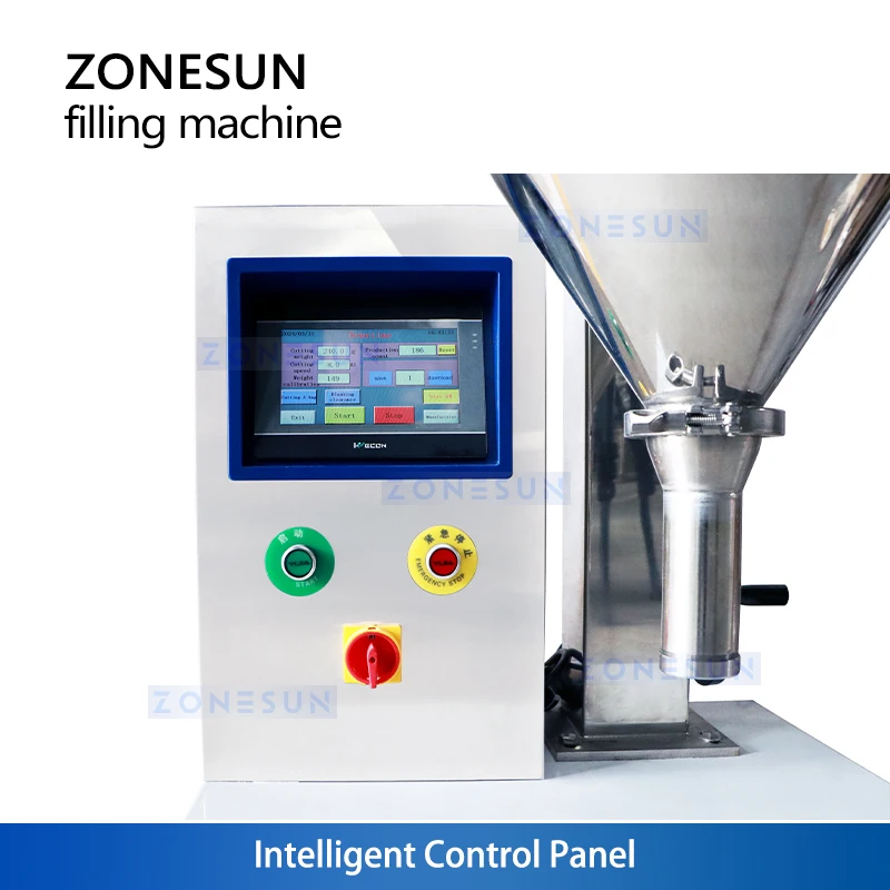 Máquina De Enchimento De Pó Seco Do Tabletop De ZONESUN, enchimento Do Auger, embalagem Do Pó, ZS-FM100B