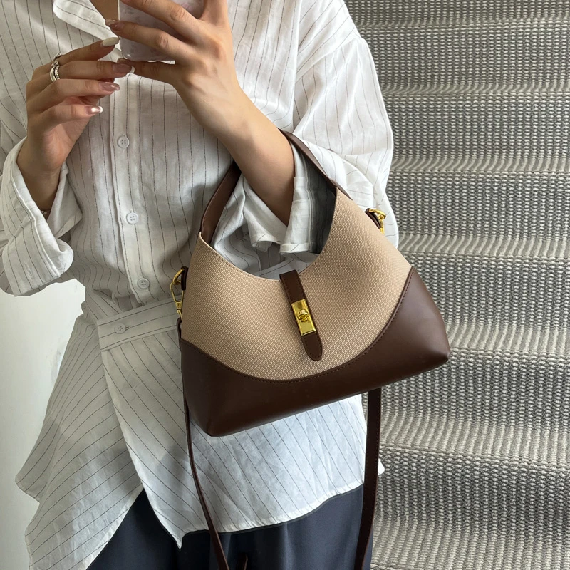 

Elegant Designer Women's Leather Tote Bag Luxury Crossbody Handbag Classic Shoulder Bag Fashion Vintage Style