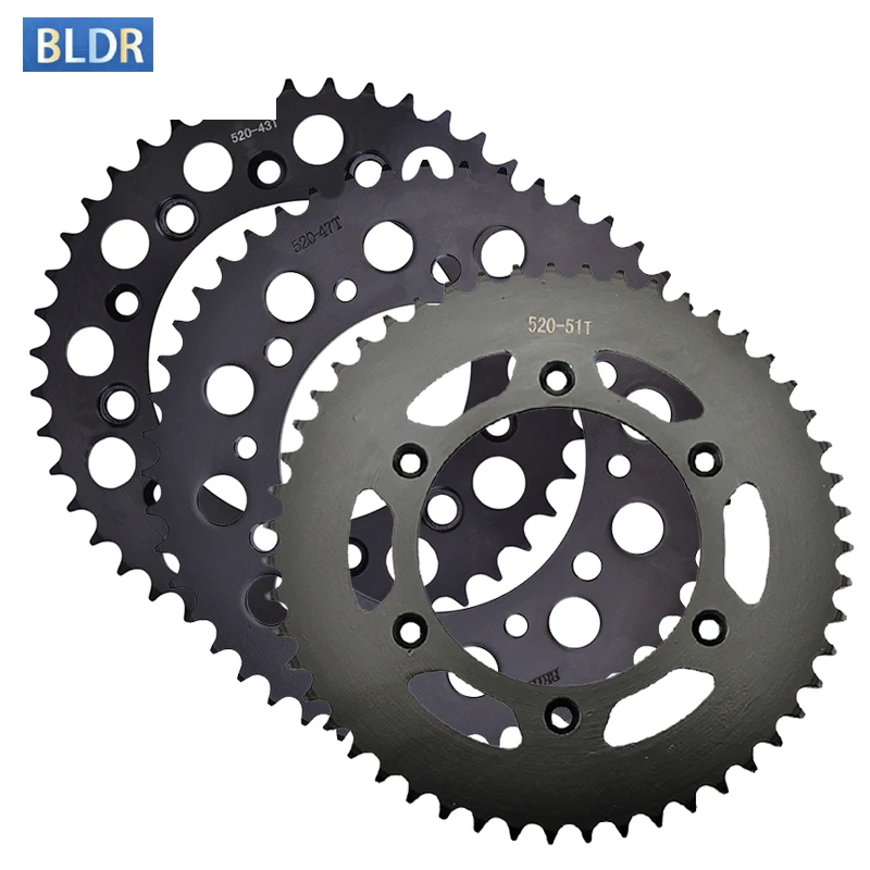 

520 43T 47T 51T Drive Rear Sprocket Gear For Honda CRF230 CRF230F CRF250X CRF450 CRF450R CRF450X CRF 230 450 CR500 CR500R CR 500