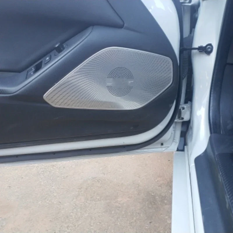 For Mazda MX-5 MX 5 RF MX5 ND 2016-2022 steel Front door Horn Hood Speaker Cover Sound Decorative Frame Sequins Car Accessories