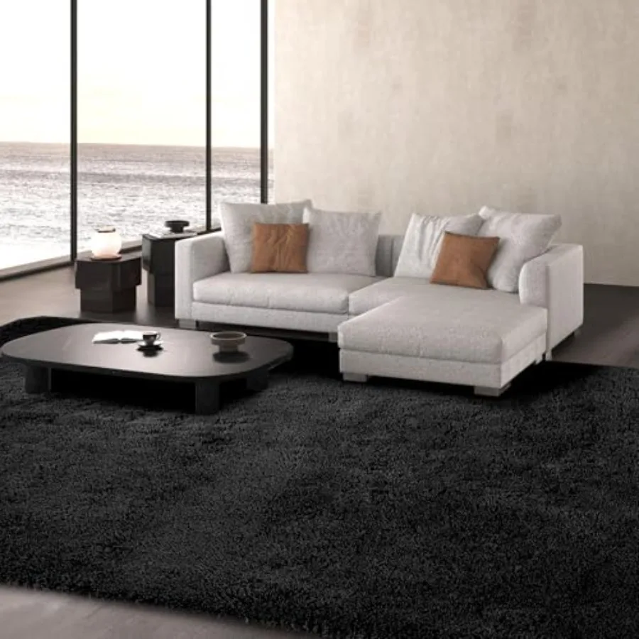 

Large Rug for Living Room 10x12: Plush Fluffy Soft Shaggy Fuzzy Carpet Ideal for Modern Indoor Spaces Including Living Room and
