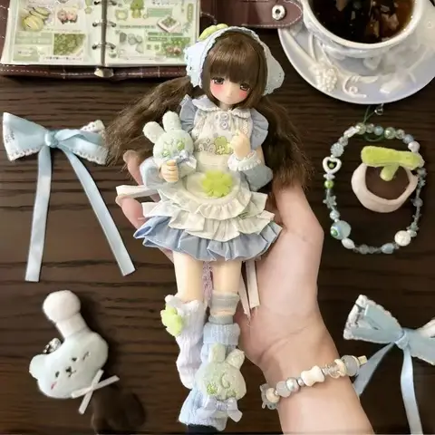 Комплект платья горничной для кукол BJD Blythe 1/6