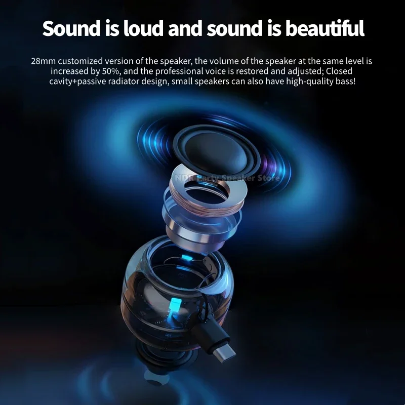 

Новый портативный RGB-подсветка M06 Pro, внешнее аудио для мобильного телефона с прямой вставкой, портативный динамик Plug-and-Play без зарядки