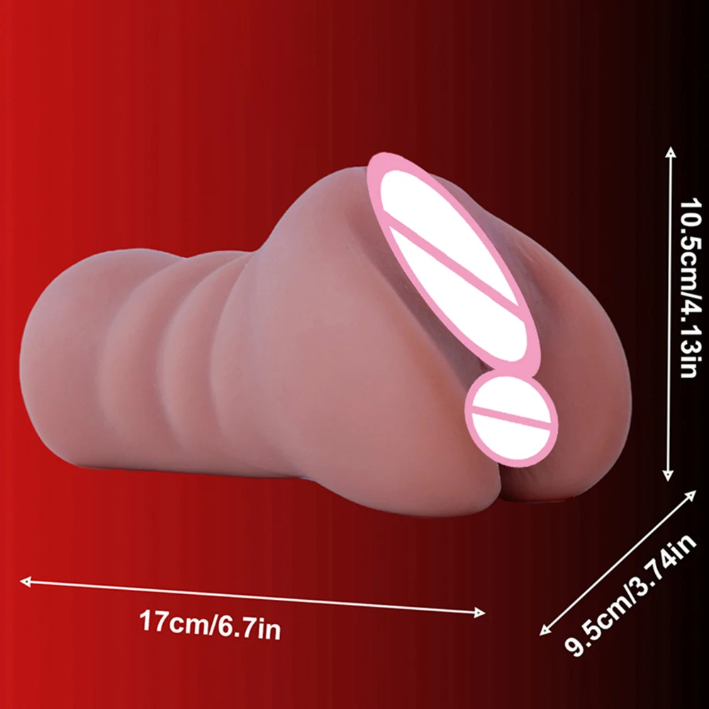 2 IN 1 Sex Toys Masturbation For Men Deep Throat Artificial Real Pussy Oral Male Masturbator Realistic Vagina Adult Pocket Pussy view 6