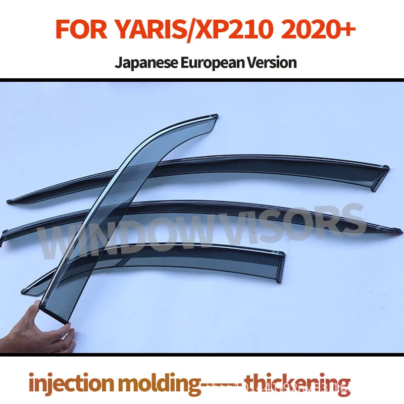 For Yaris Rain Eyebrows Toyota Yaris XP210 2020-on Window Visor view 3
