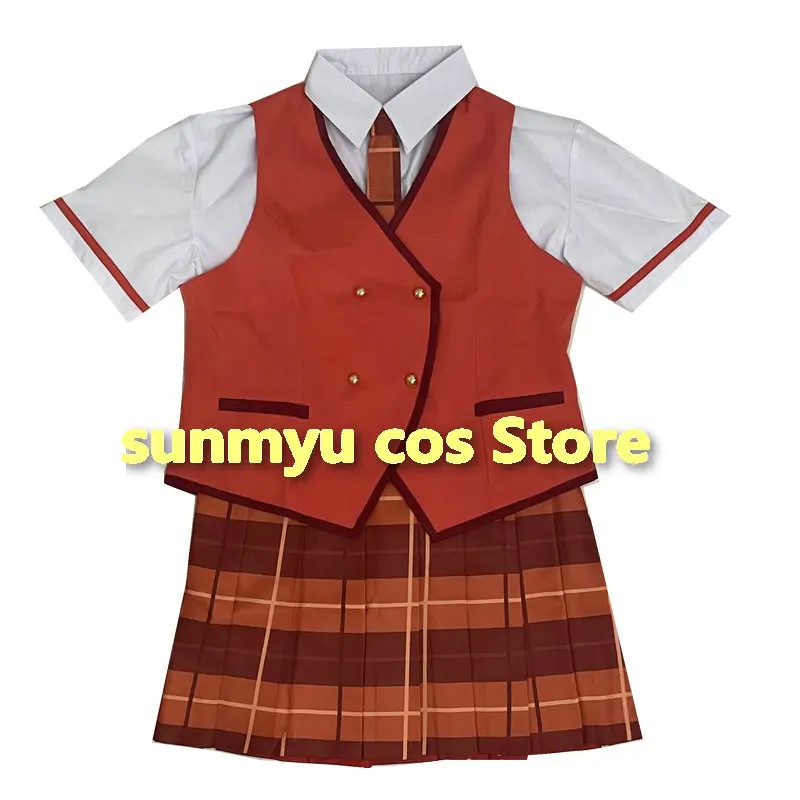 Love Live! Hasekura Kasane Cosplay Costume Custom Size Nijigasaki High School Idol Club Girls Summer Uniform