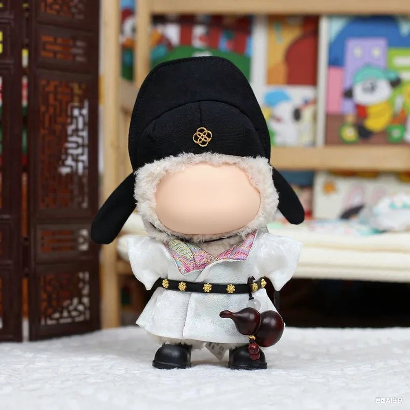 

Doll Clothes for 17cm Labubu Doll Outfits Designer Luxury Ancient Style Clothes Shirt Toy Clothe Labubu Doll Accessorie-No shoes
