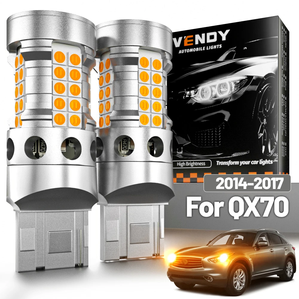 2 Stück LED-Blinker für Infiniti QX70 2014–2017, Blinker, 2015, 2016, Canbus-Zubehör