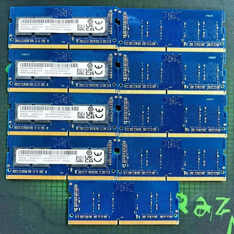 RAMAXEL RAMS DDR4 8GB 3200MHz memória para laptop ddr4 8GB 1RX16 PC4-3200AA-SCO-11 SODIMM Notebook memoria 1.2v