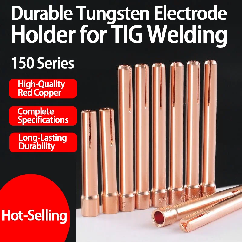 Argon arc welding gun accessories,tungsten needle clip,red copper,tungsten chuck,thickened copper clip,1.6 2.0 2.4 3.0 3.2（mm）