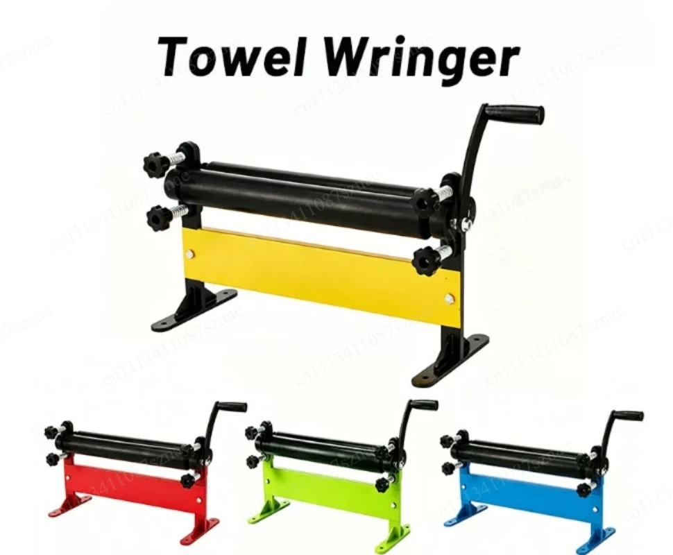 Car shop towel wringer roller wheel type hand-cranked towel wringer adjustable