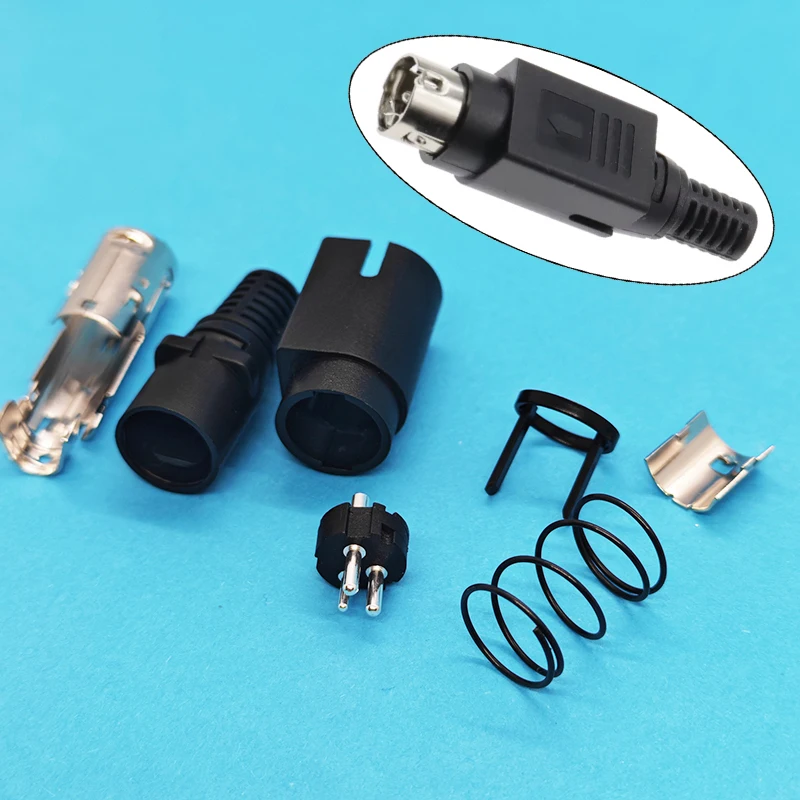 1/2PCS 3/4 Pin MPC Male/Female Plug Connector with Spring Round Head Buckle For Audio & DIY Electronics
