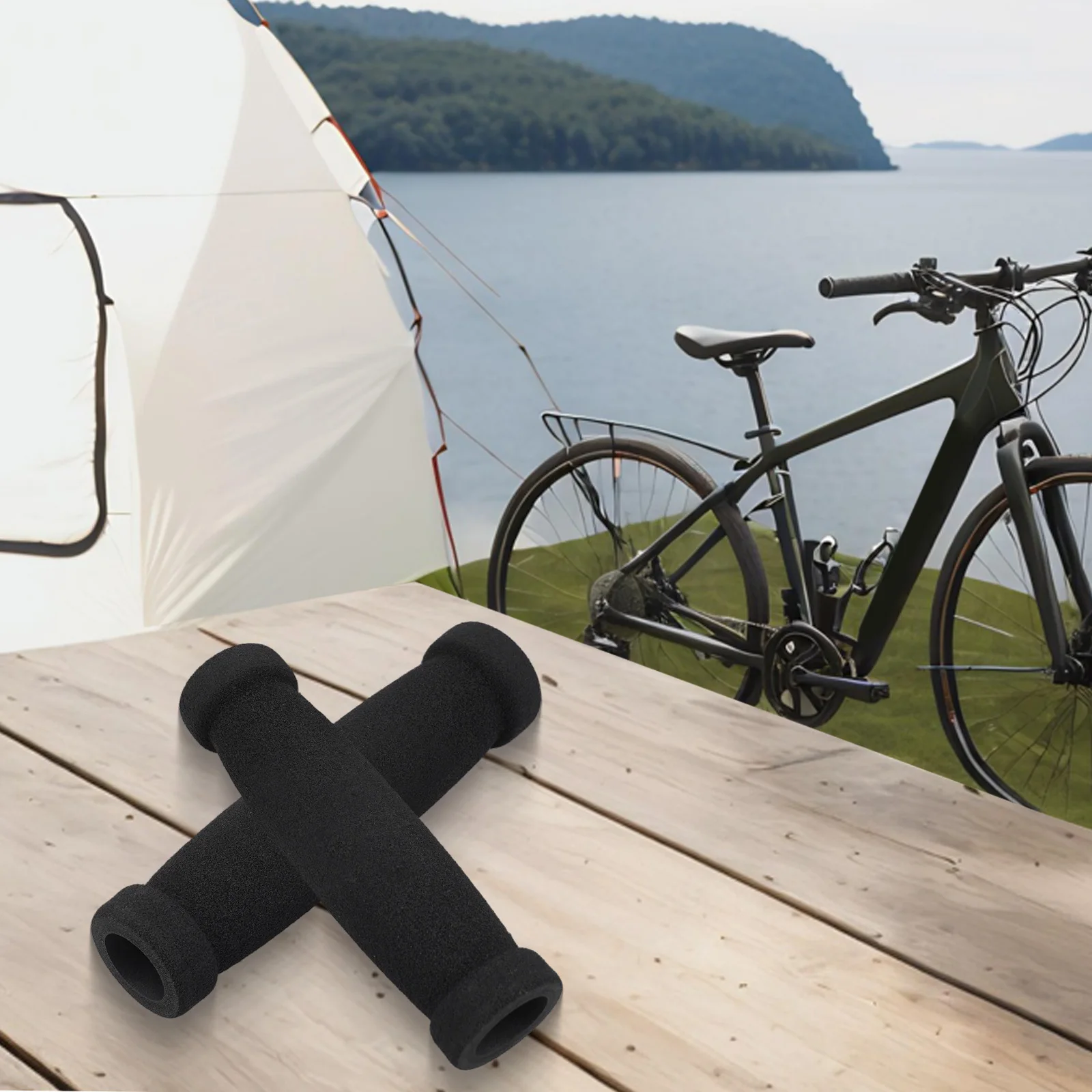 Fiets Foam Grips Mountain MTB Fiets Cyclus Hand Handvat Bar Handvatten Sleeve Cover Binnendiameter: Ongeveer 22,2 mm