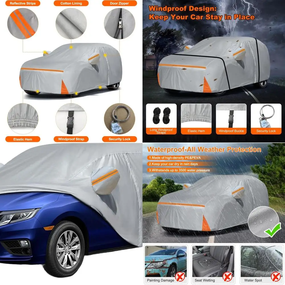 

Custom-Fit Odyssey Car Cover 2005-2025, Waterproof, Dust & Snow Protection, Sunshade with Zippered Door Access