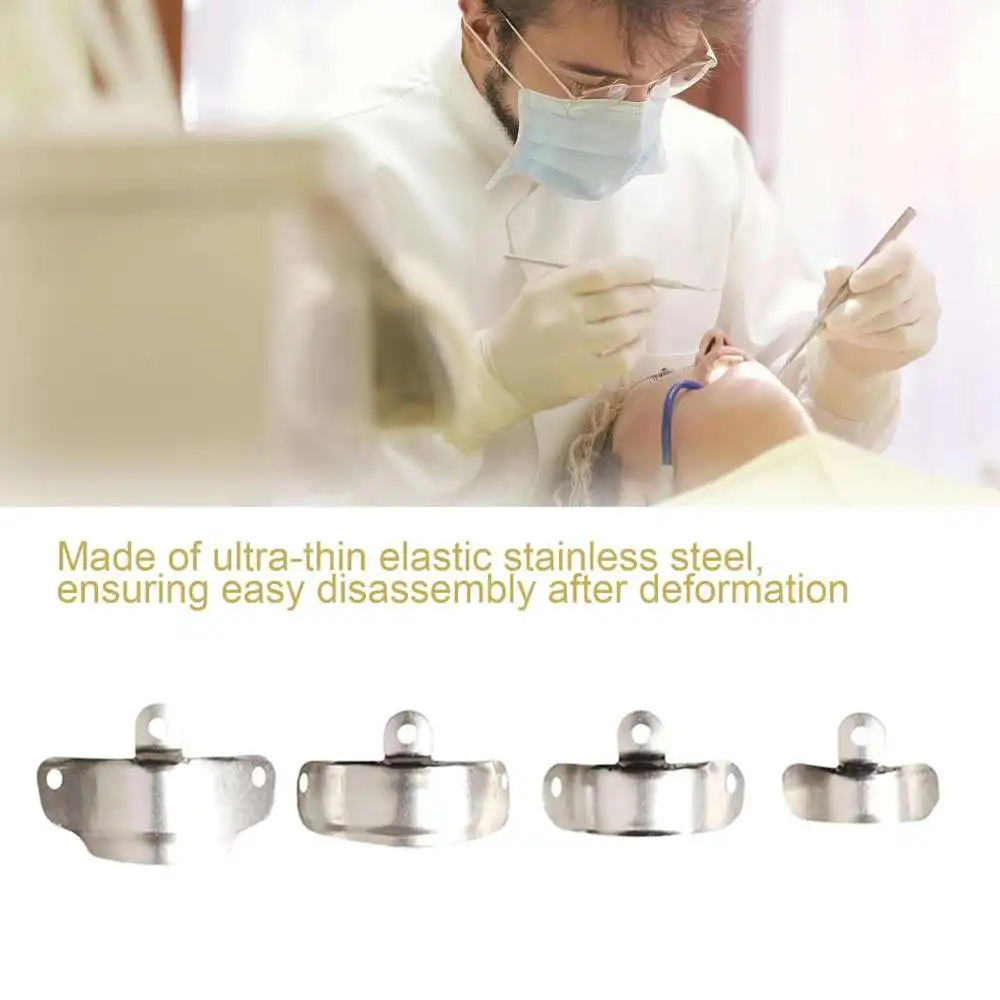 Dental Sectional Matrix Bands Metal Matrices for Posterior Teeth Molar Restoration Sectional Contour Matrix Band Dentistry Tools view 6