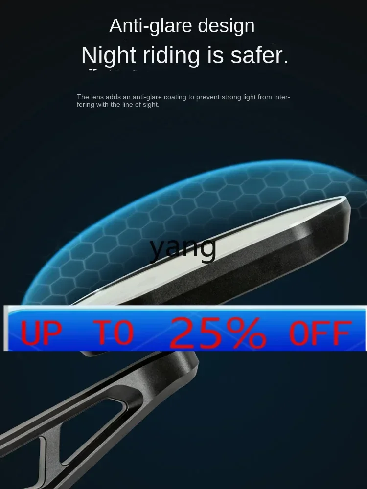 

CX motorcycle folding rearview mirror universal, large field of view ultra-wide-angle mirror