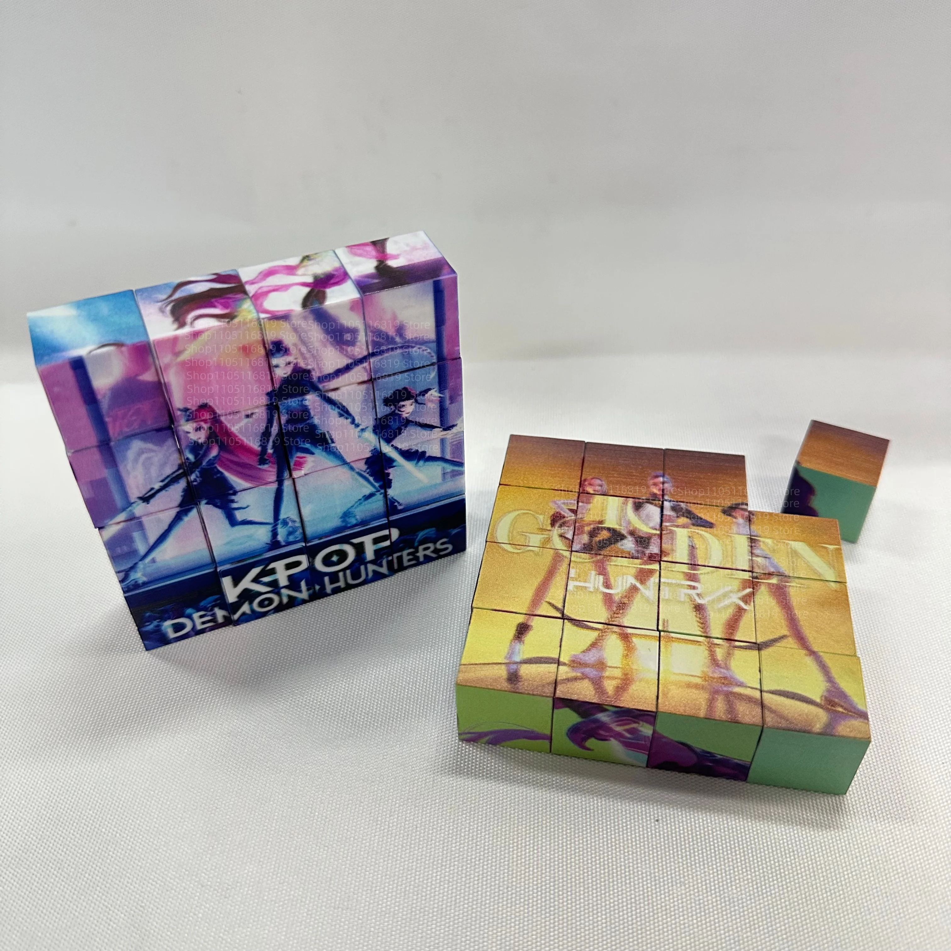 Kpop شيطان الصيادين بازل قطع اللبنات شخصيات رومي زوي ميرا لوحة مغناطيسية لعبة ألعاب تعليمية هدايا عيد الميلاد