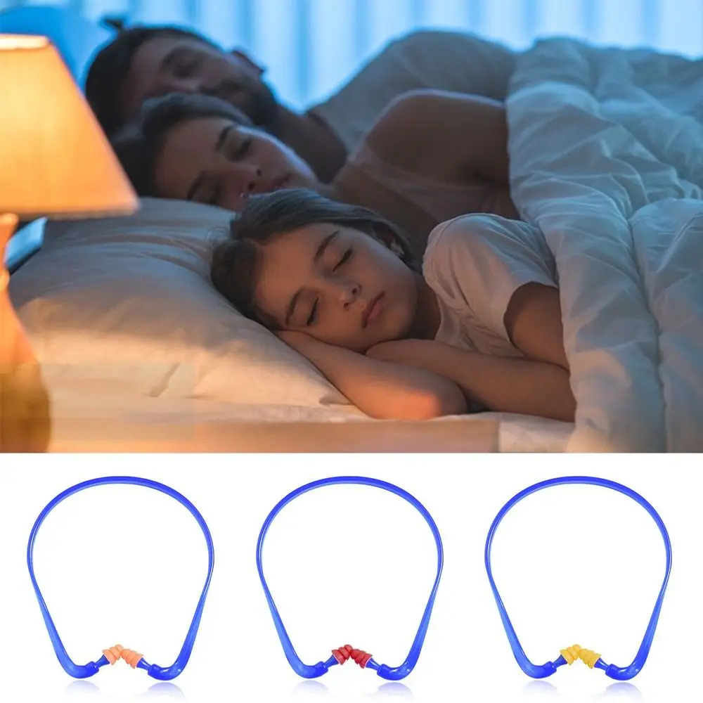 Tool Blue Frame Head-mounted Earplugs Multicolor TPE Anti-Noise Earmuff Learning Sleeping Noise Reduction Ear Plugs Unisex