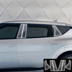 For Kia EV6 GT 2021-2023 Window Center Pillar Protective Film Anti-scratch Cover Car Protector Exterior Accessories TPU Film