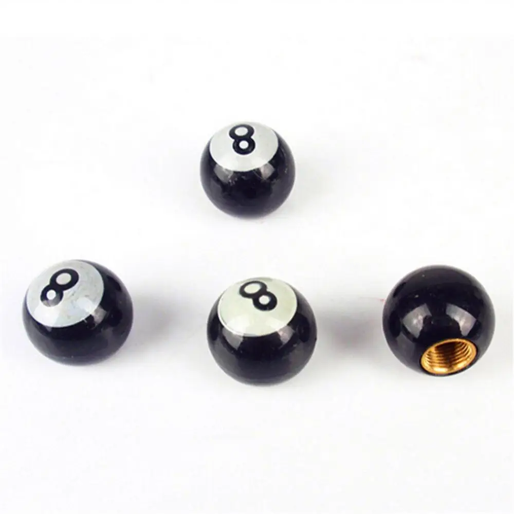 1~8PCS Bike Wheel Air Valve Stem Caps Anti-leakage Universal Abs Material Tire Valve Stem Caps Valve Valve Black