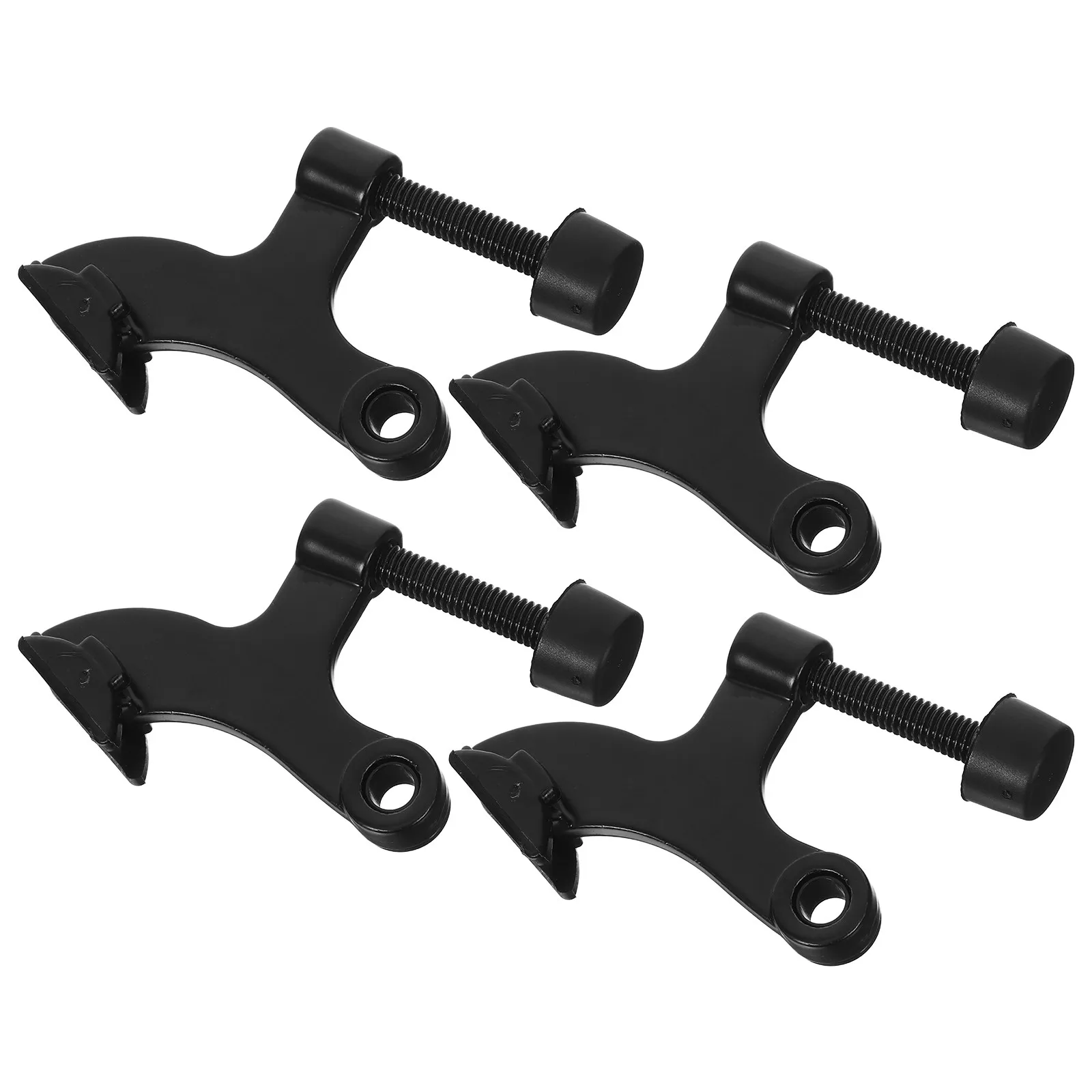 

4Pcs Adjustable Zinc Alloy Door Hinge Stoppers Heavy Duty K-Type Triple Arm Door Stopper Metal Hinge Stop Protector for Interior