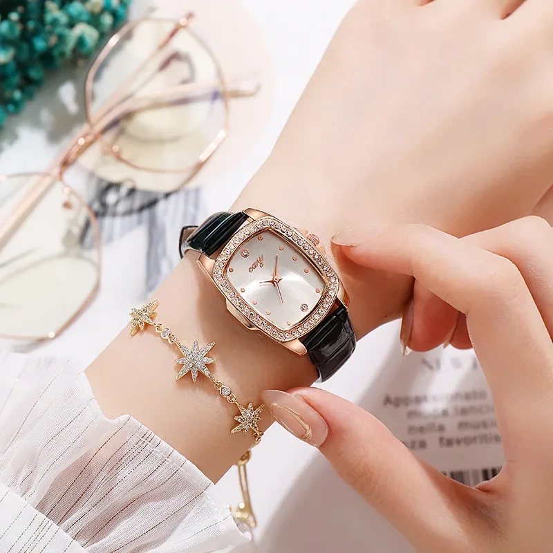 

Women's Watches Fashion Bracelet Watch for Women Leather Brand Luxury Quartz Wristwatch Waterproof Watches Ladies Reloj Mujer