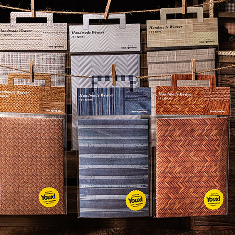 

Mr Paper 30 шт./пакет ручной работы Weaver Series винтажные тканевые наклейки DIY календарь справочник открытка альбом