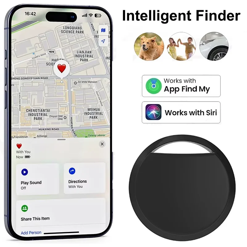 

1-4pcs Mini Smart Bluetooth GPS Tracker Work For Apple Find My APP AirTag Anti Lost Reminder Device MFI Rated Locator Key Finder