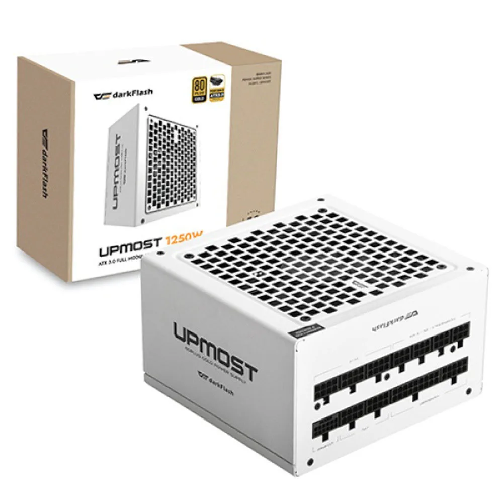 darkFlash UPMOST 1250W 80PLUS GOLD FULL MODULAR ATX 3.0 White