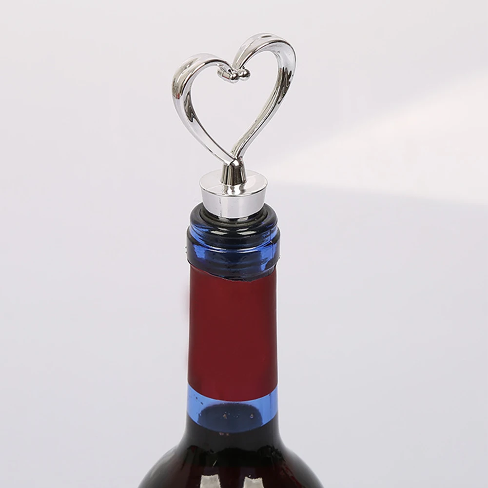 Wine Bottle Stopper Heart/Ball Shaped Red Wine Beverage Champagne Preserver Cork Wedding Favors Xmas Gifts For Wine Lovers