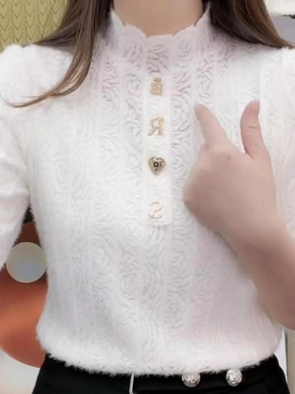 faionable-lace-base-irt-women's-bubble-sve-fce-lined-small-collar-warmth-clothing-sli-anti-aging-pin