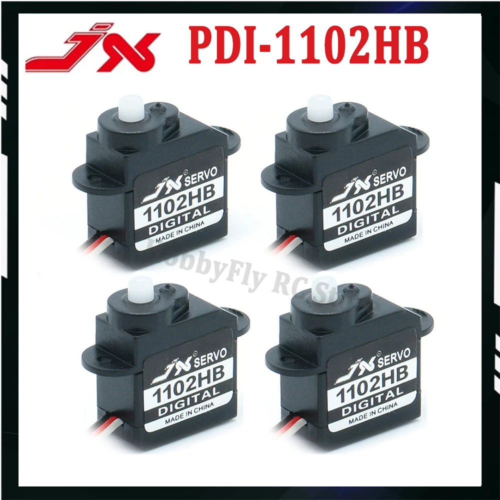 4PCS JX Servo PDI-1102HB 2.1g Plastic Gear Digital Coreless Mini Servo mg90s mg946r For 3D Plane Helicopter