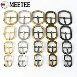 5/10Pcs 12/15/20/25/32/38mm Men Women Metal Belt Buckles Bag Shoes Pin Buckle Handbag Strap Clasp DIY Leather Crafts Accessories