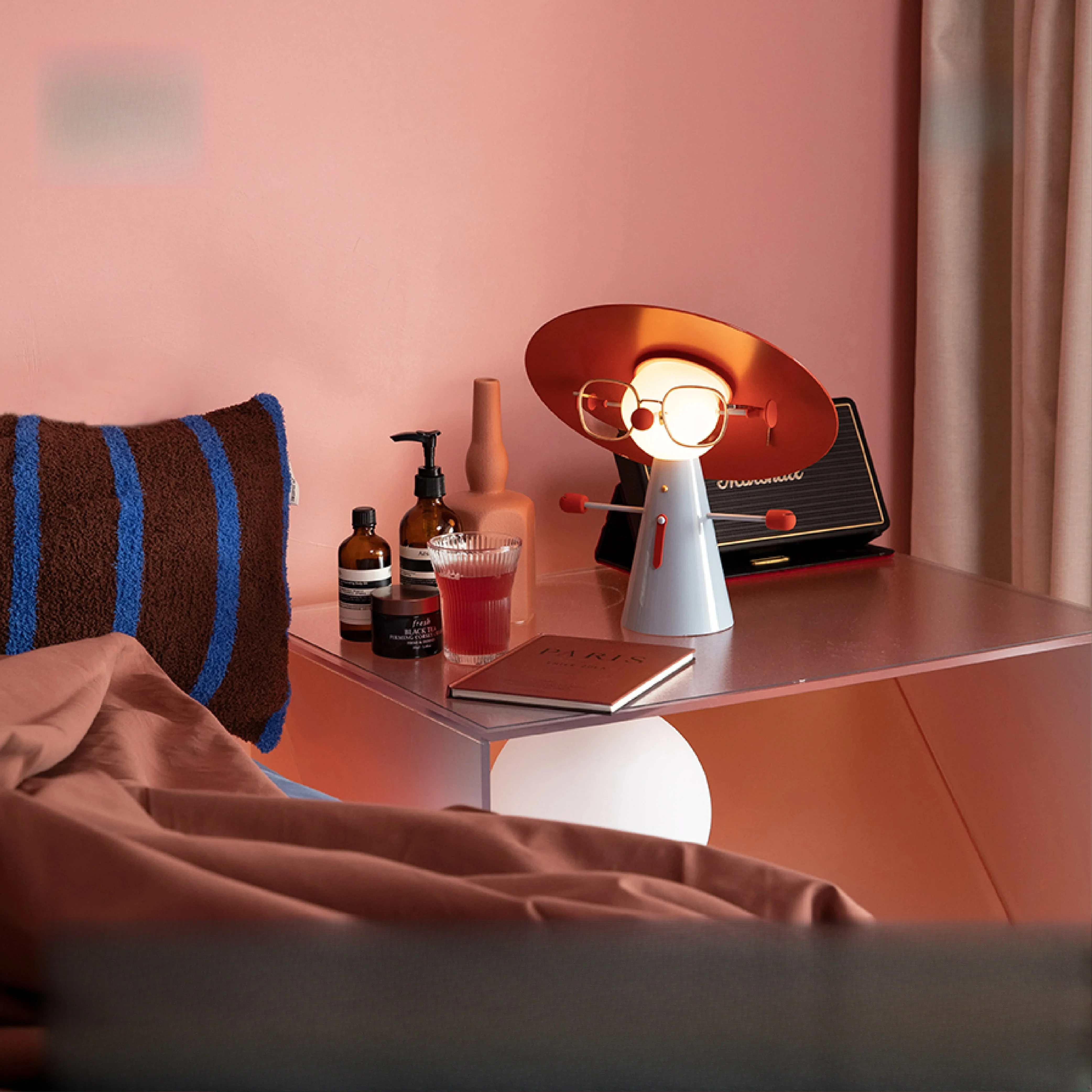 Scandinavian modern creativity, design book desktop bedside bedroom ambient desk lamp
