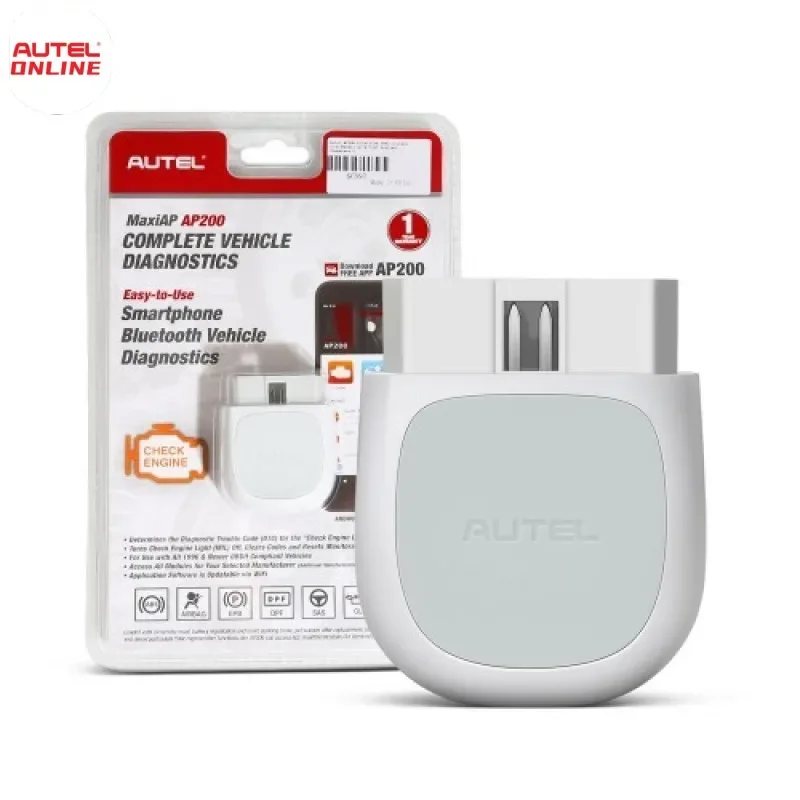 1PCS Autel MAXIAP AP200 Advanced Smartphone Vehicle Diagnostics Scan Tool