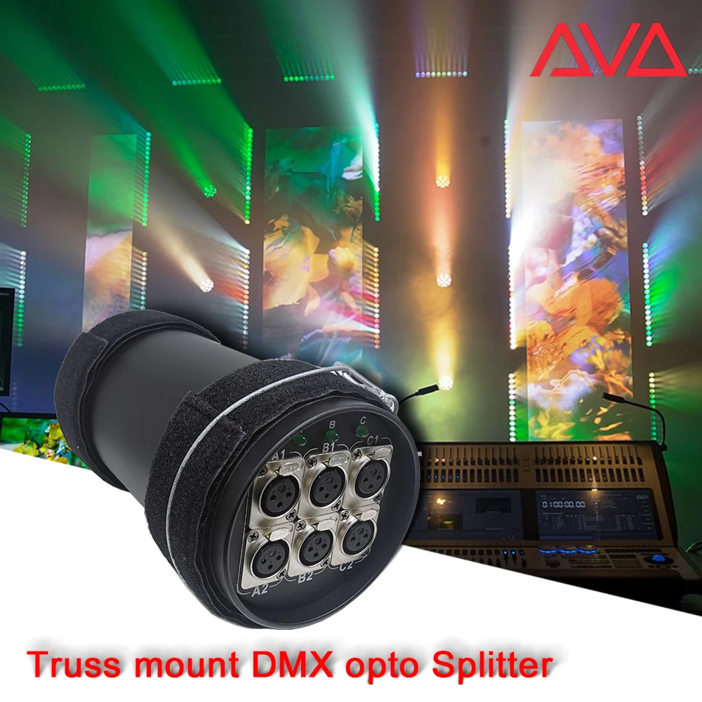 

Truss Splitter 6DX DMX Distributor DMX512 Standard Signal Amplifier Splitter Repeater Truss mount DMX opto Splitter for DJ Disco