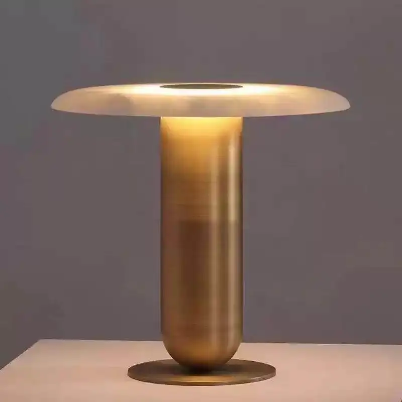 Uxurious Nordic Modern Minimalist UFO-style Marble LED Dimmable Decorative Table Lamp for Bedroom