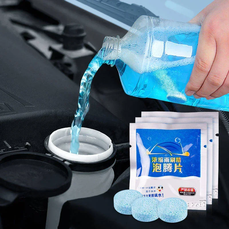 40pcs Solid Cleaner Car Windscreen Cleaner Effervescent Tablet Car Windshield Glass Concentrated Washer Tablets Auto Accessary