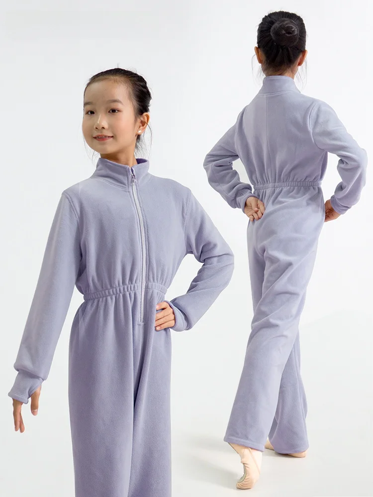 

Danceyou Children's Thiened Long Sve Dance Suit Warm Training Ballet Ensemble for Modern And Classical Ballet