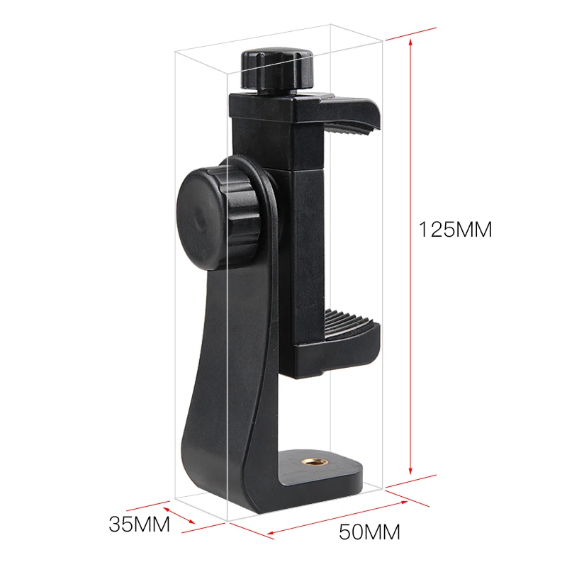 Phone Holder Mount Clamp Clip Horizontal and vertical Shooting for Smartphone Cold Shoe Mount Video Light Mic