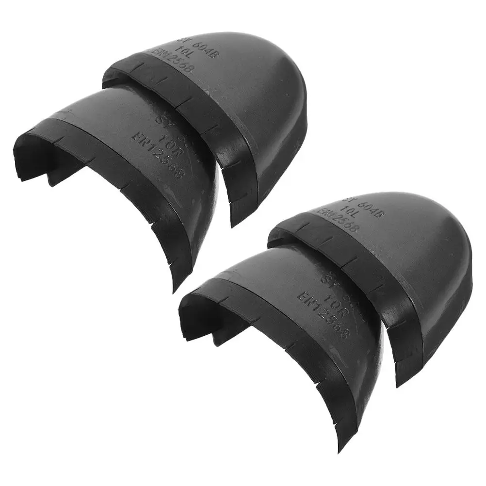 

2Pairs Safety Toe Caps for Shoes Anti Smash Puncture Protection Plastic Rubber Toe Covers Universal Fit Work Shoe Guards