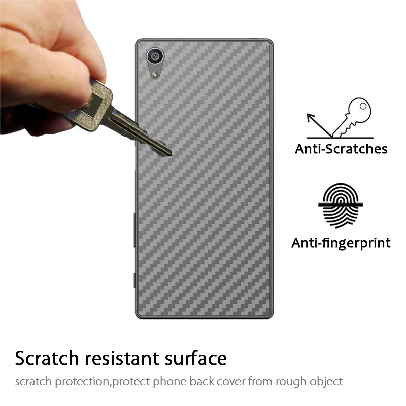 5pcs Soft 3D Carbon Fiber Back Cover Film For Sony Xperia XZ3 XZ2 XZ1 XZ Premium Z3 Z5 Compact Rear Screen Protector Sticker