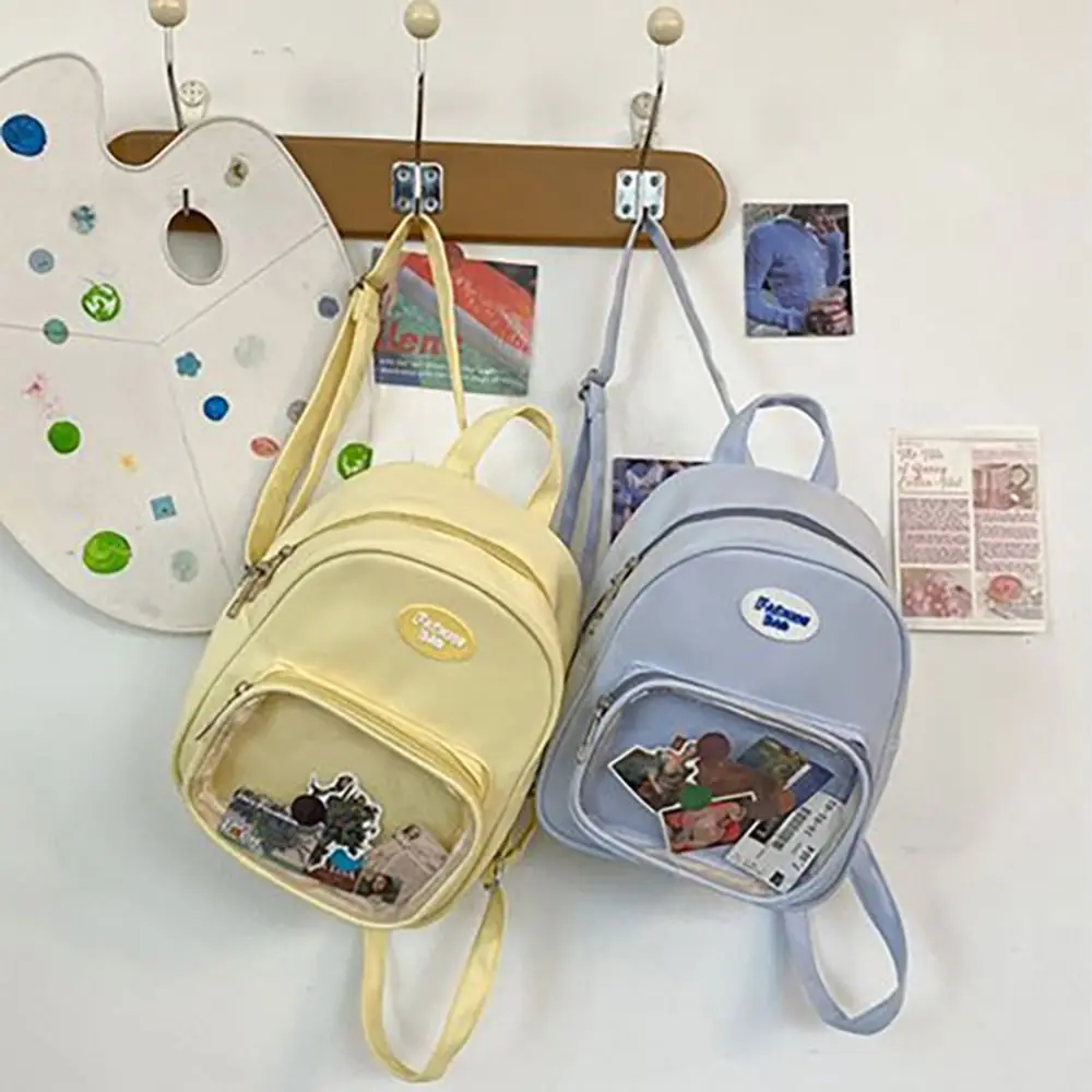 

Waterproof Mini Ita Backpack Multifunctional Transparent Itabag Shoulder Bag Nylon Clear Transparent Pocket Itabag Teenage Girls