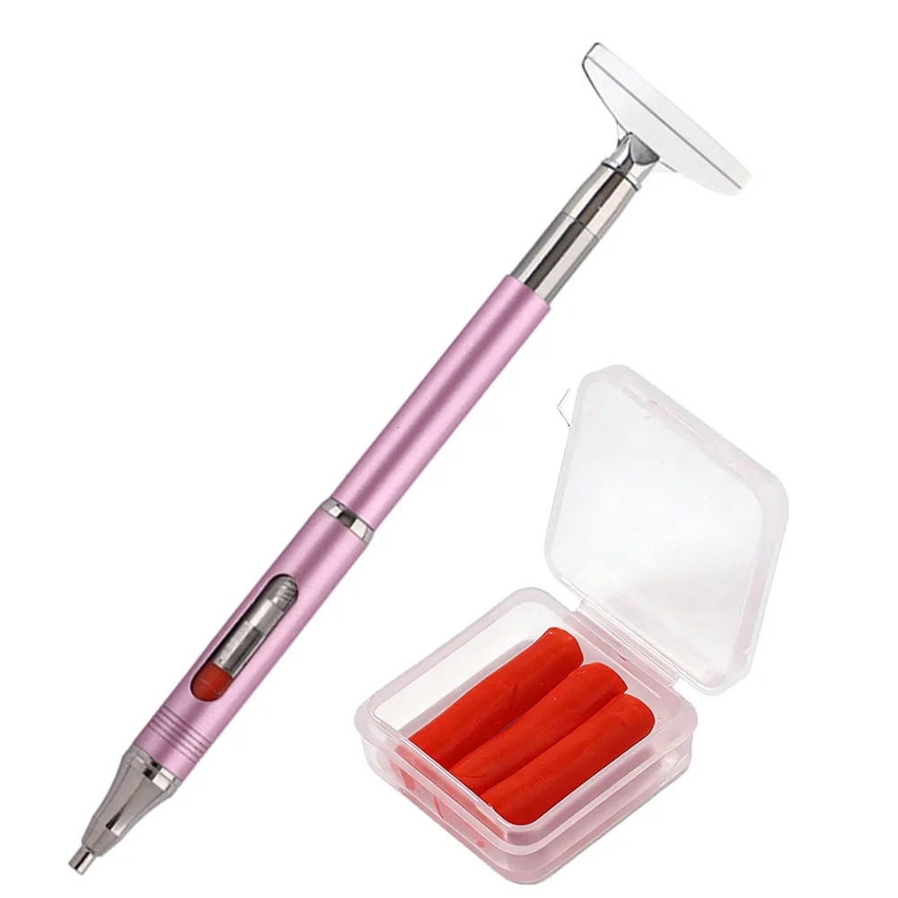5D DIY Diamond Art Pens , Refillable Wax Rotating Glue Point, Nail Art & Diamond Art Tools, With Wax Drill Pen